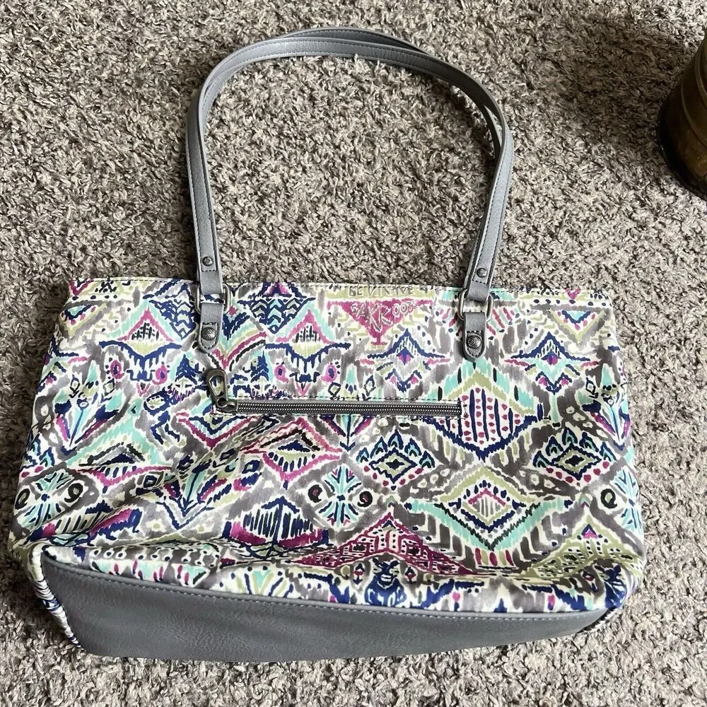 Sakroots Artists Circle Slate Brave Beauty Med Metro Tote Shoulder Bag New